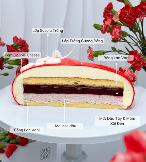 Bánh Entremet Berry Choco Symphony - Hình ảnh 4