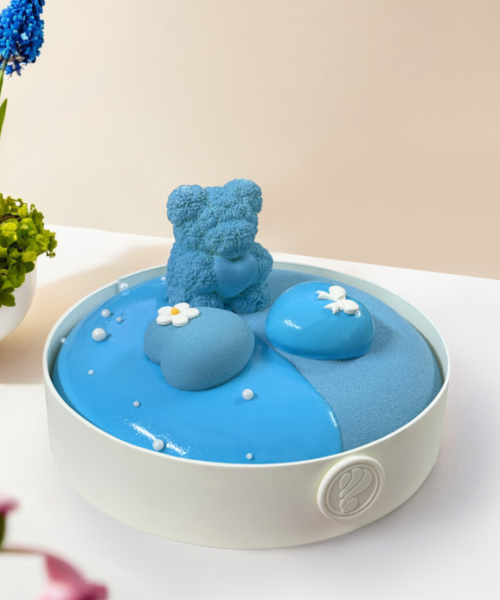 Bánh Entremet Azure Bear Blue
