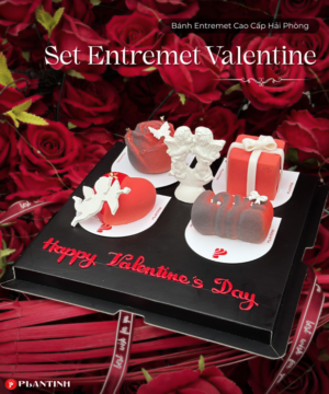 Set 4 Bánh Entremet Mini Valentine