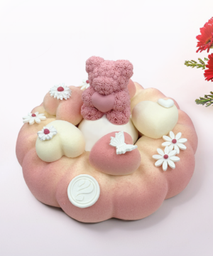 Bánh Entremet Blush Bear Delight