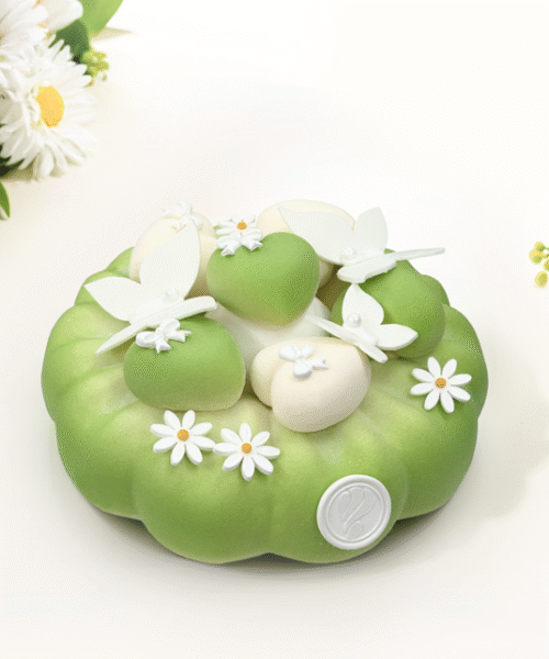 Bánh Entremet Heavenly Flutter Green