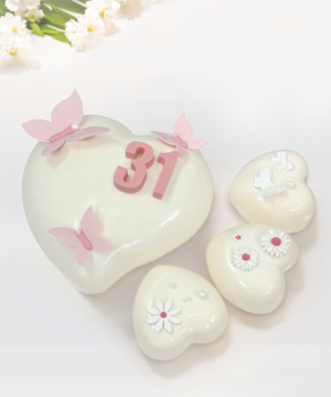 Set 4 Bánh Entremet Papillon Blanc