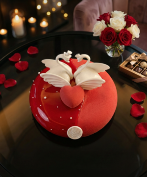 Bánh Entremet Ever Swan Red