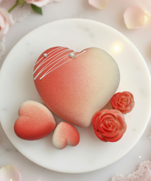 Bánh Entremet Petals of Love Red