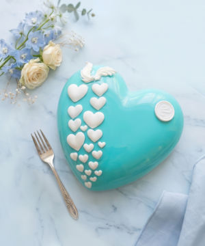 Bánh Entremet Blue Serenity Heart