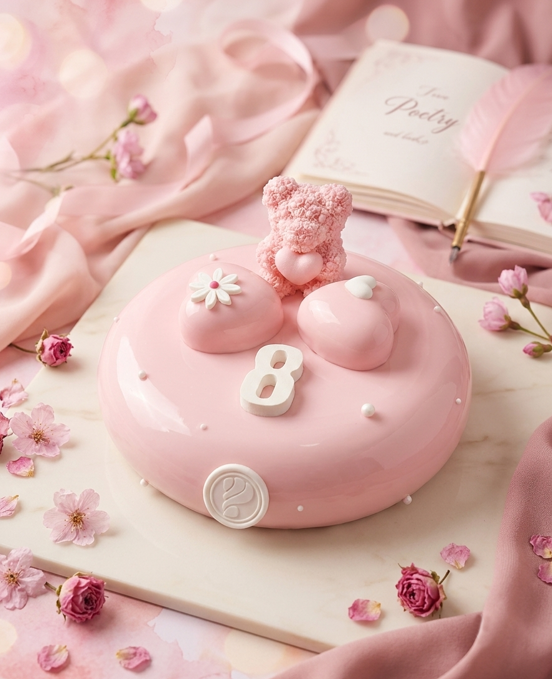 Bánh Entremet Blush Bear Dream