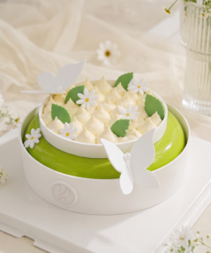 Bánh Entremet Butterfly Garden Green