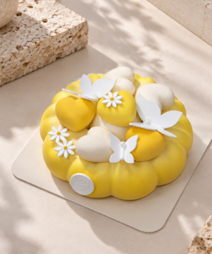 Bánh Entremet Heavenly Flutter Yellow